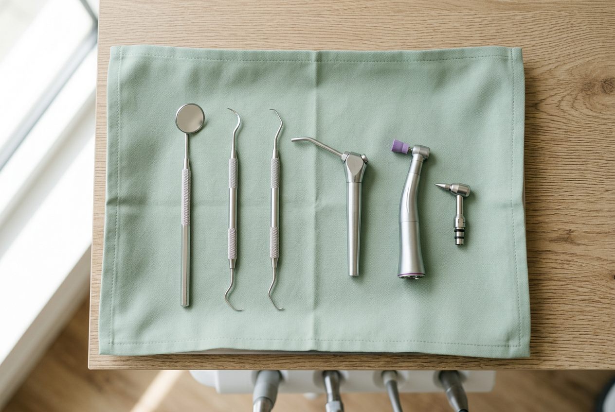 Clean dental instruments